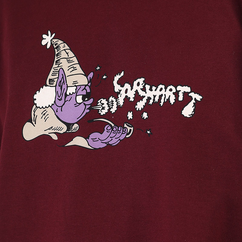 мужская бордовая футболка Carhartt WIP S/S Kogancult Wizard T-Shirt I029632-jam - цена, описание, фото 2